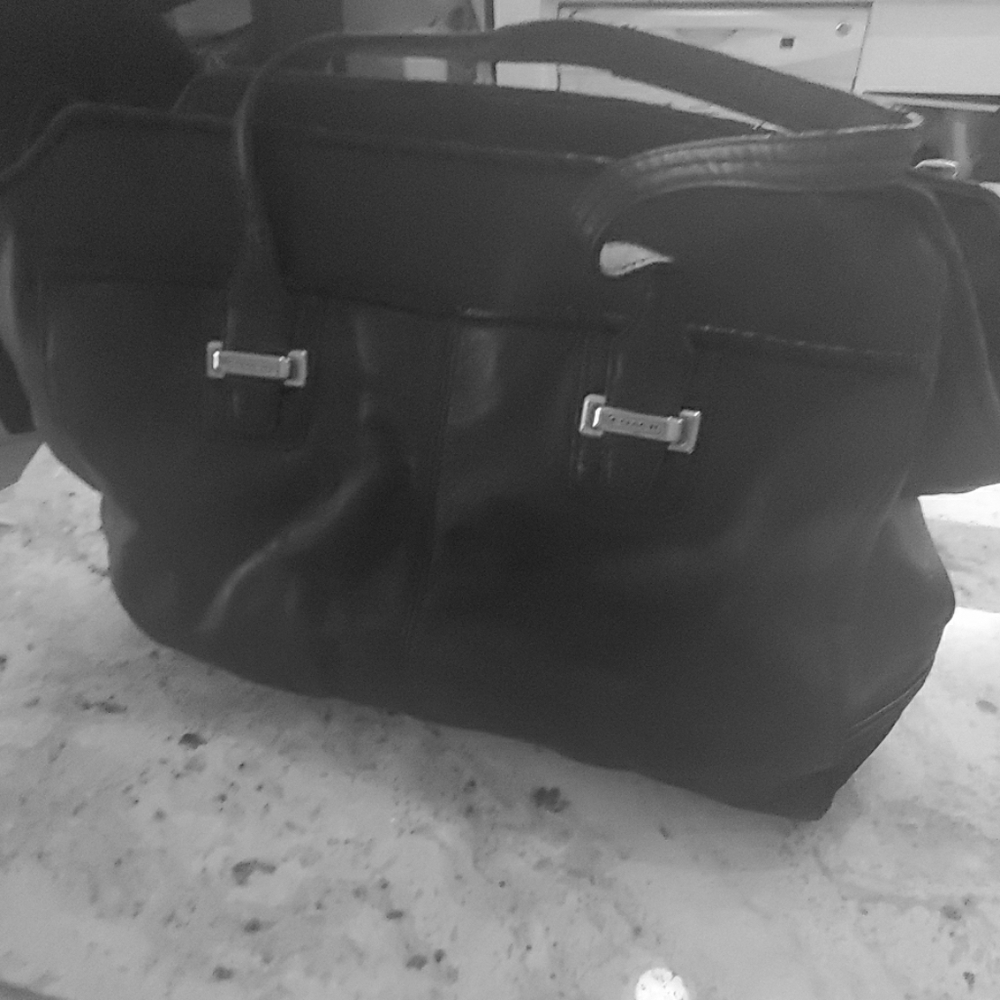Black coach purse